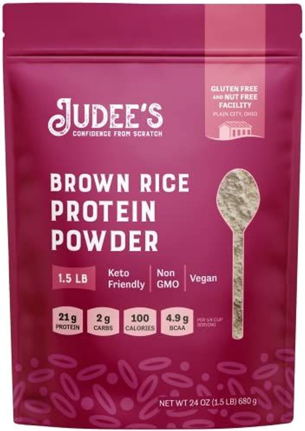 Pure Plant Power: Unflavored Brown Rice Protein Powder