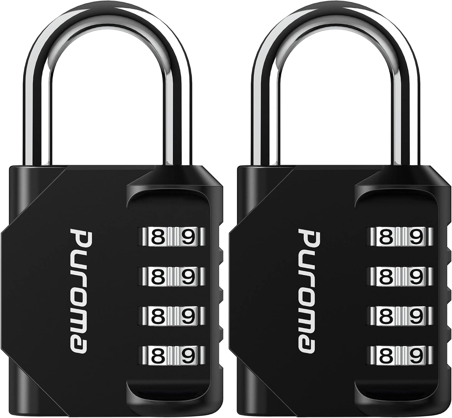 Puroma Waterproof 4-Digit Combo Lock - 2 Pack