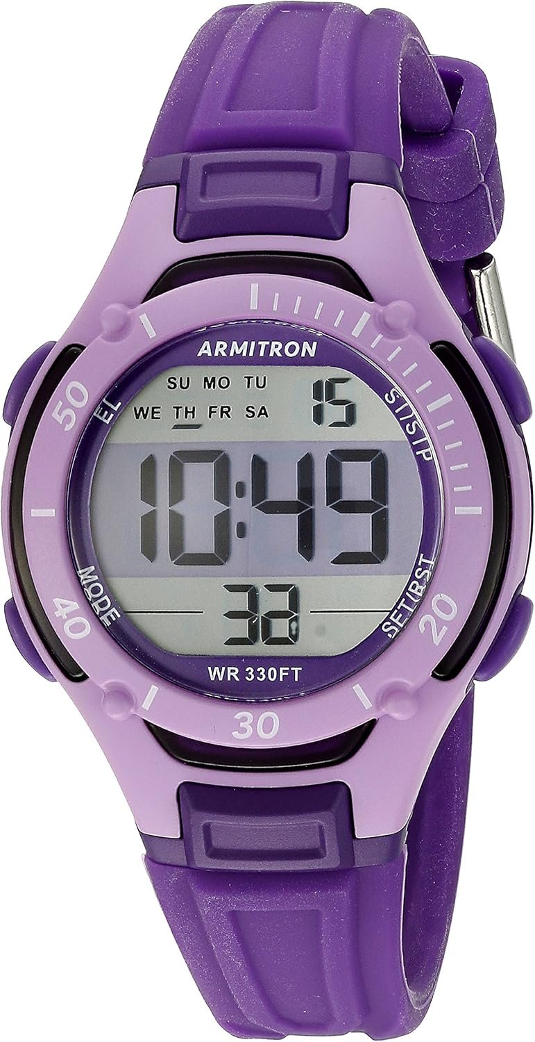 Purple Digital Chronograph Watch: Style Meets Durability