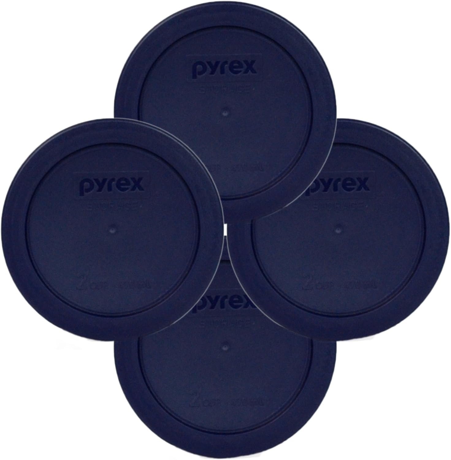 Pyrex 2-Cup Food Storage Lids (4-Pack) - BPA-Free & Made in USA