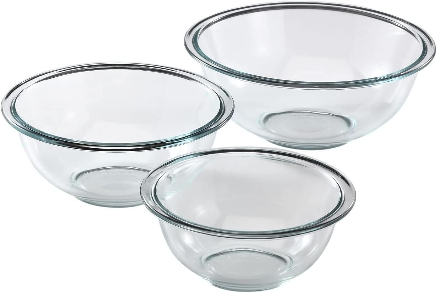 Pyrex 3-Piece Glass Mixing Bowls – Mix, Microwave, Serve
