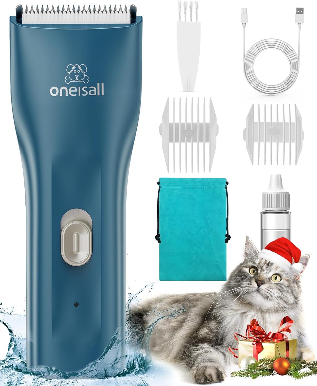 Quiet Cordless Cat Clippers for Effortless Matted Fur Trims
