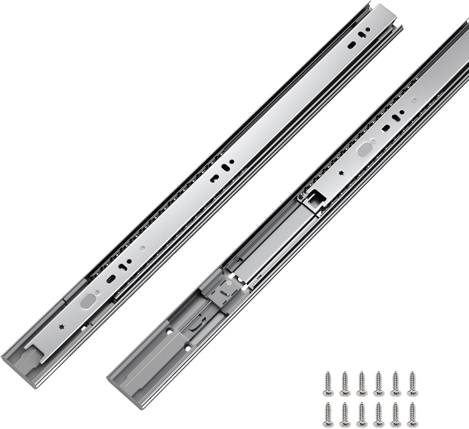 Quiet Heavy-Duty Drawer Slides with Soft Close