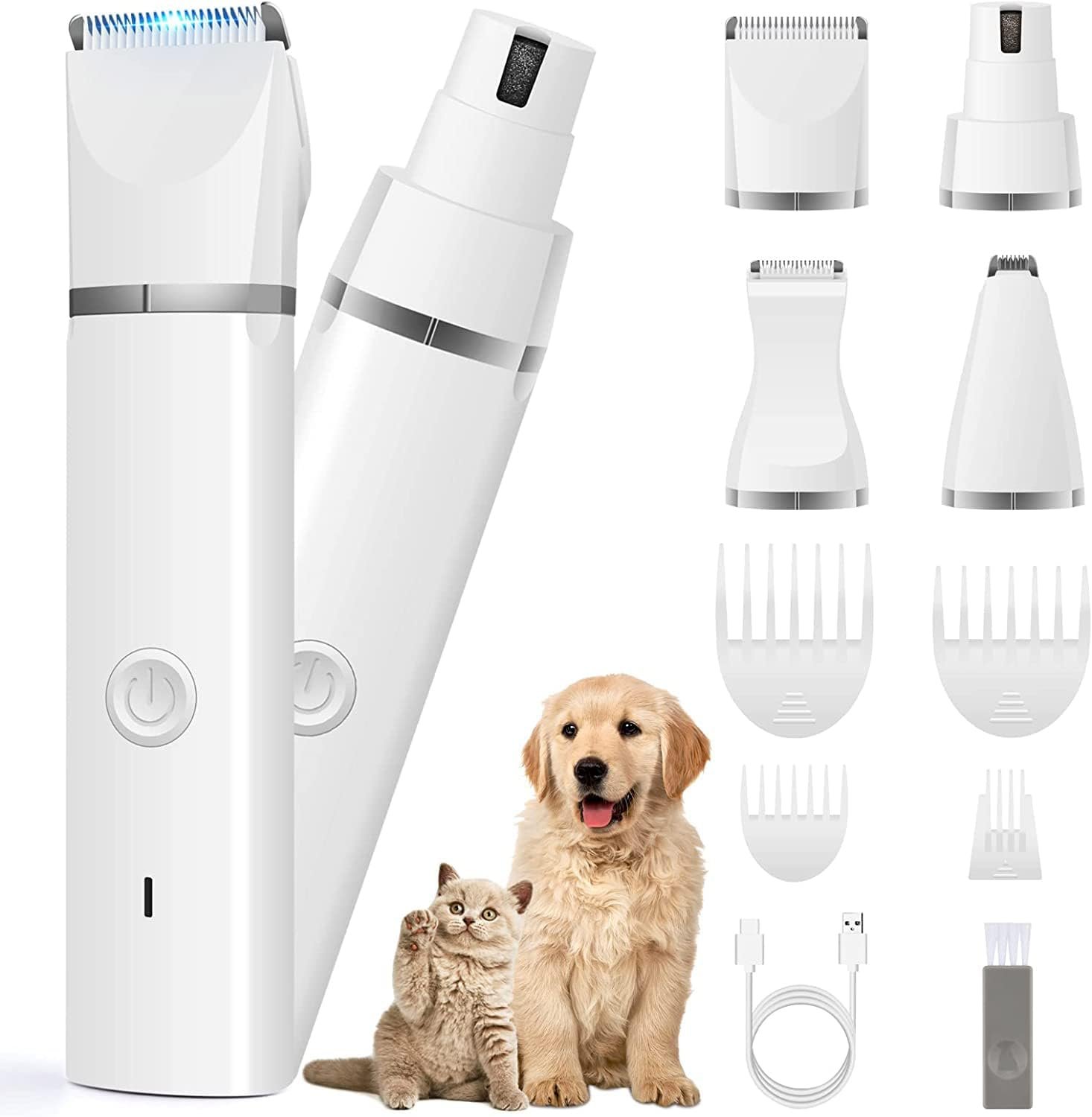 Quiet Pet Grooming Kit - Complete Clippers & Nail Trimmer