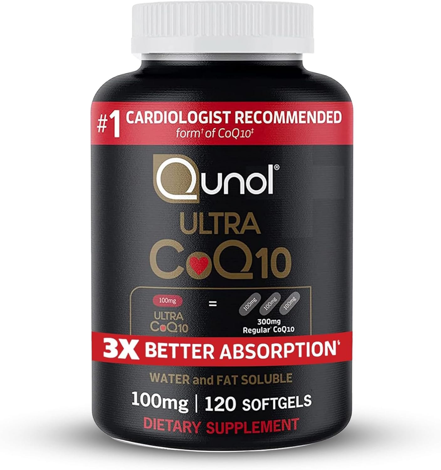 Qunol CoQ10 with 3x Better Absorption