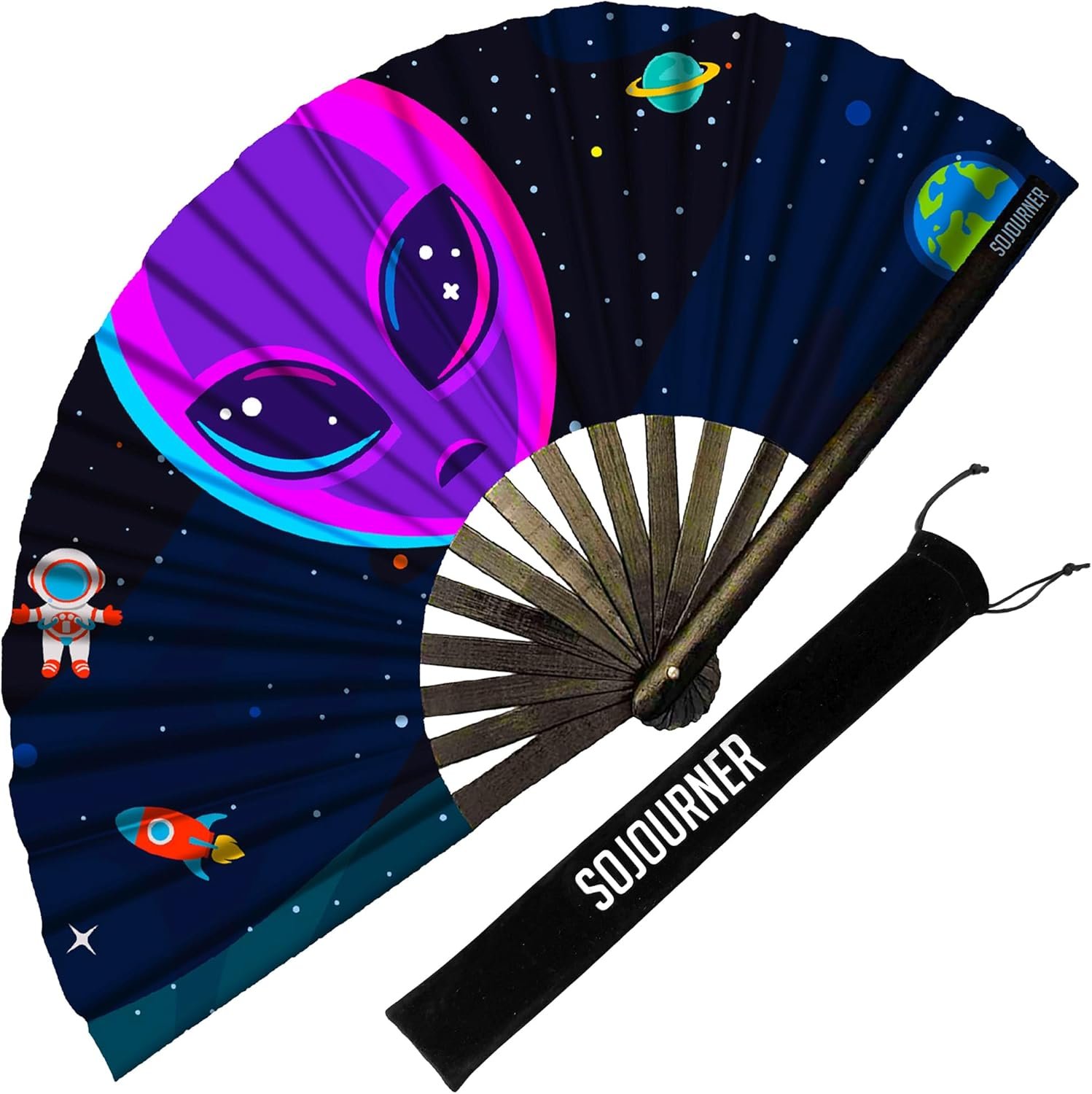 Snap-Cool Rainbow Clack Fan for Raves