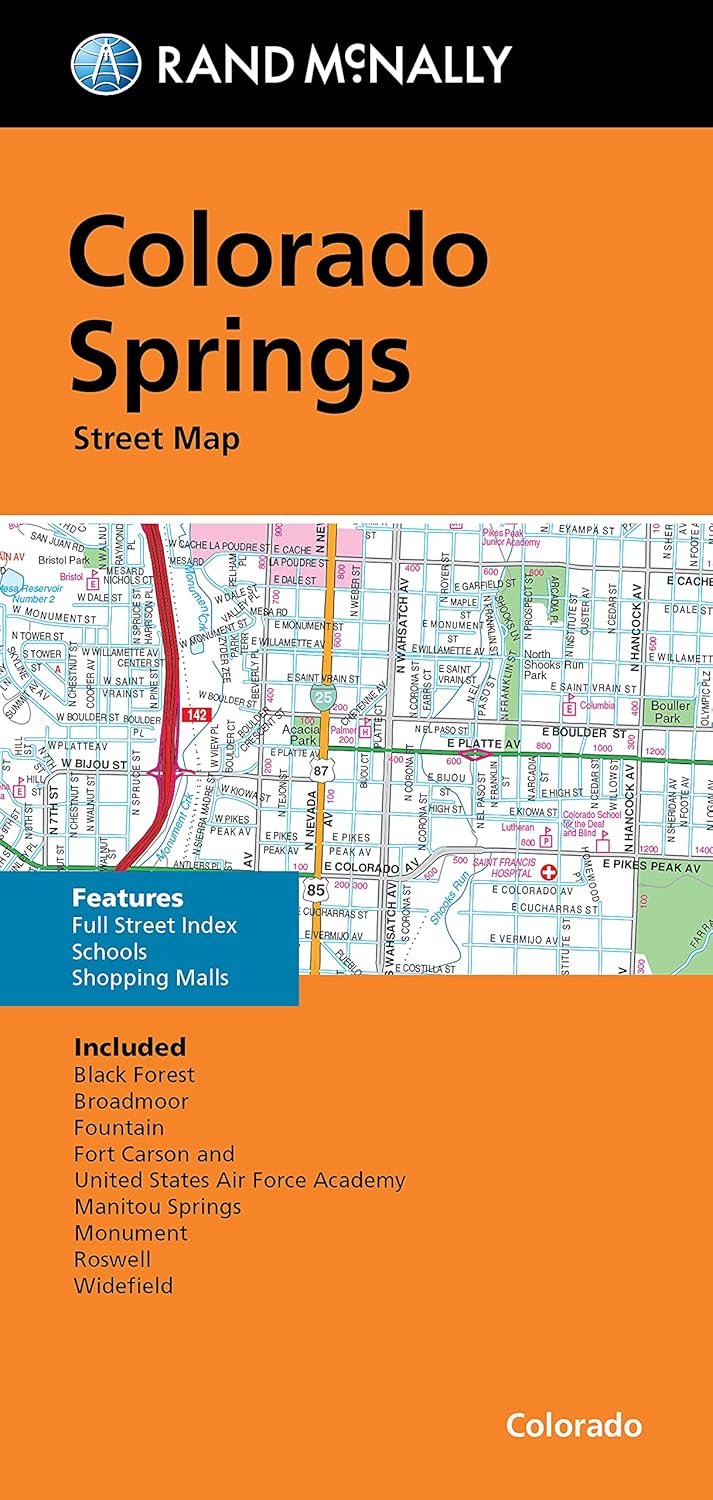 Explore Colorado Springs with Rand McNally's Map