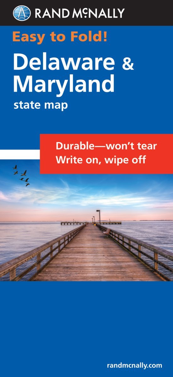 Rand McNally Easyfinder Map for Delaware & Maryland