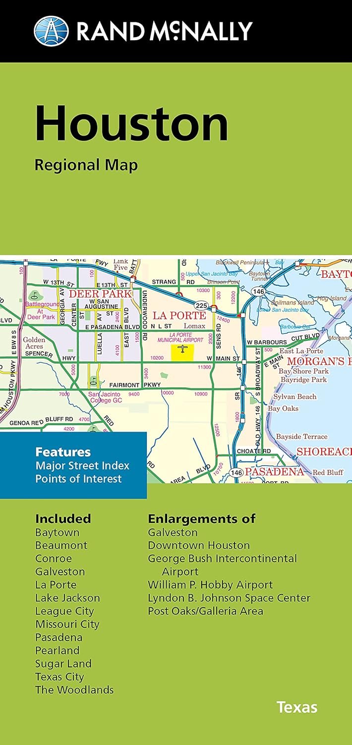 Explore Houston with Rand McNally's Folded Map