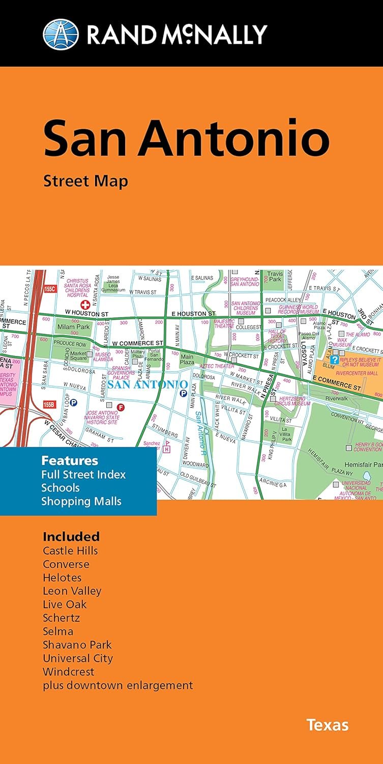 Rand McNally San Antonio Folded Map for Travelers