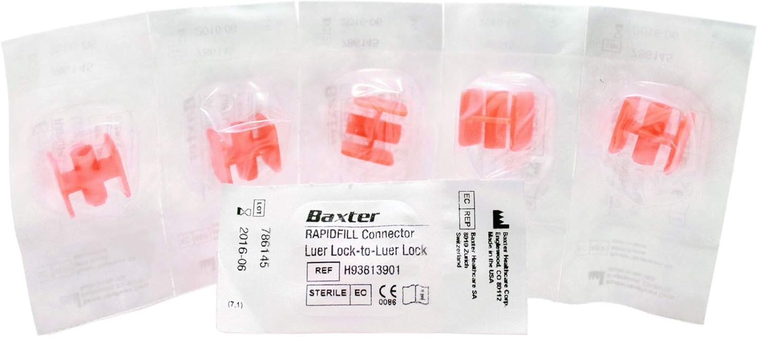 Secure RapidFill Luer Lock Connectors (5-Pack)