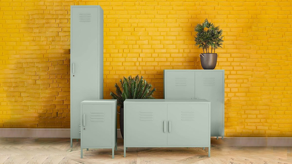REALROOMS Metal Locker Storage Cabinets