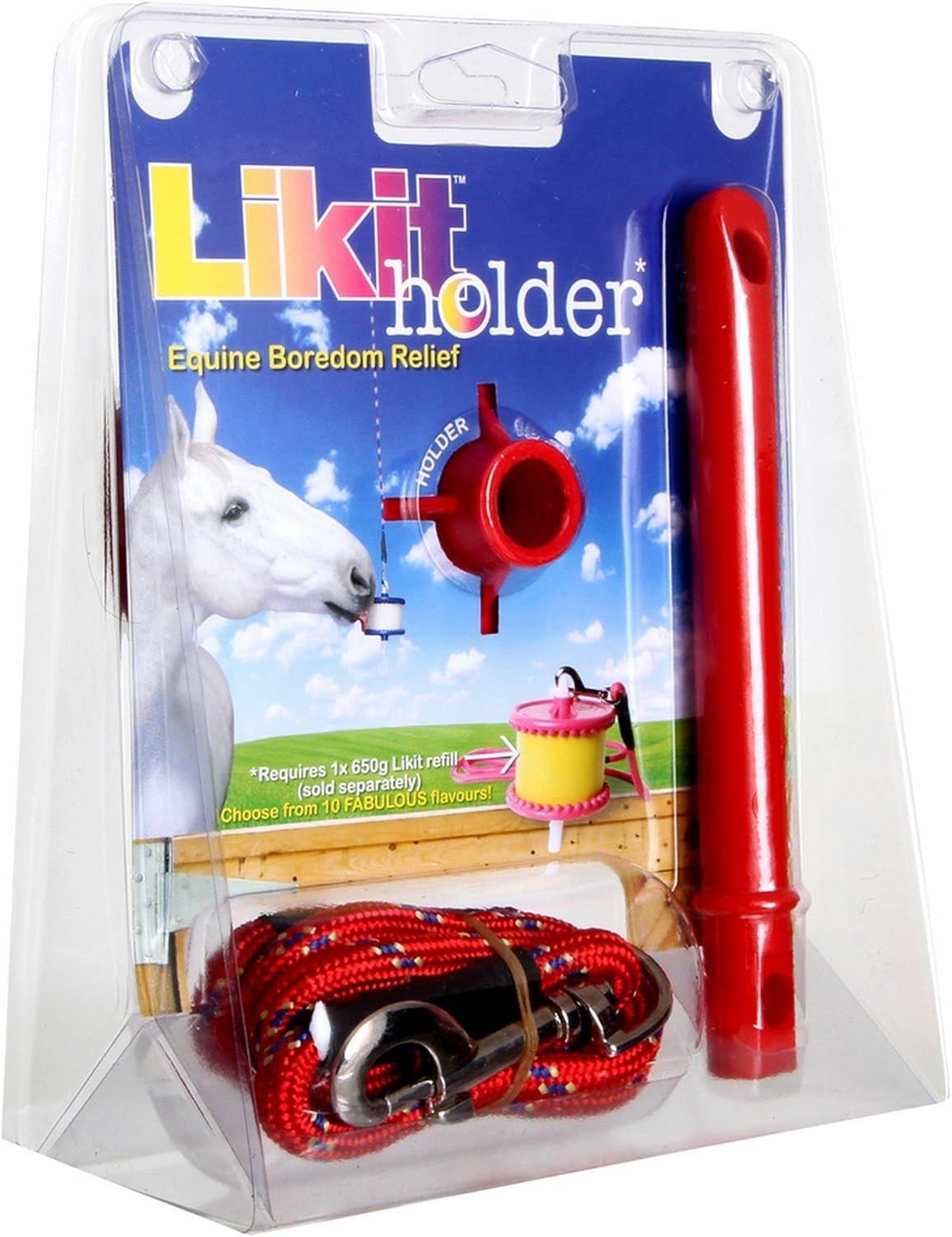 Red Likit Holder - Perfect for Pet Treats