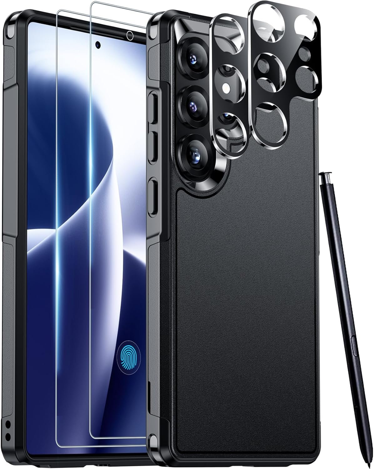 Drop-Proof Red2Fire Case for Galaxy S25 Ultra – Black