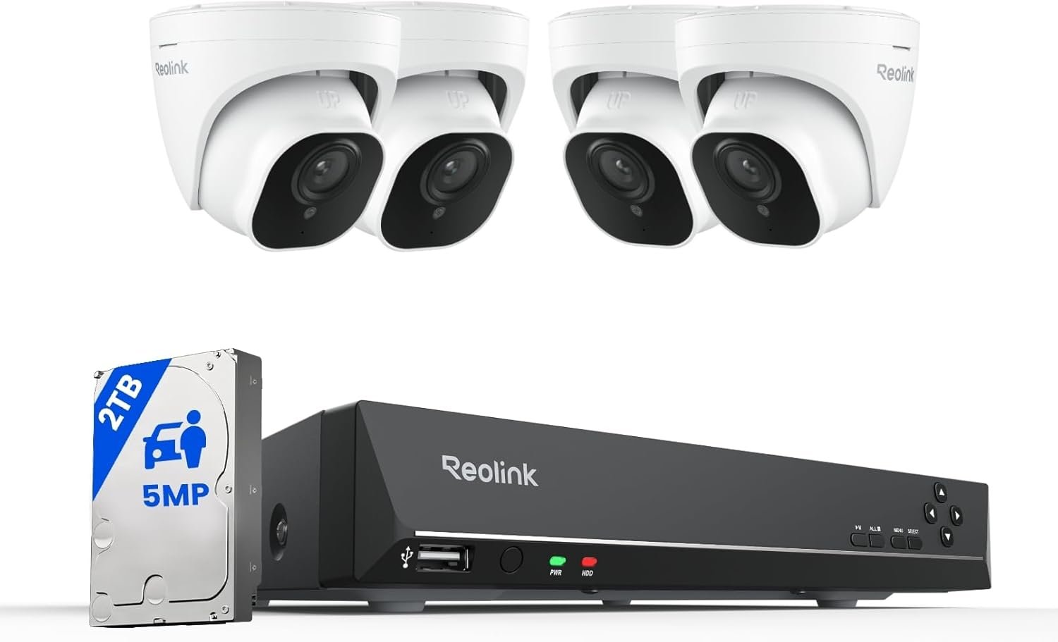 See Crime in Detail: REOLINK 5MP Security System