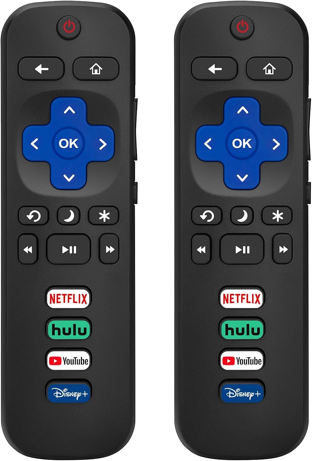 Replacement Remote Control for Roku TV - Pack of 2