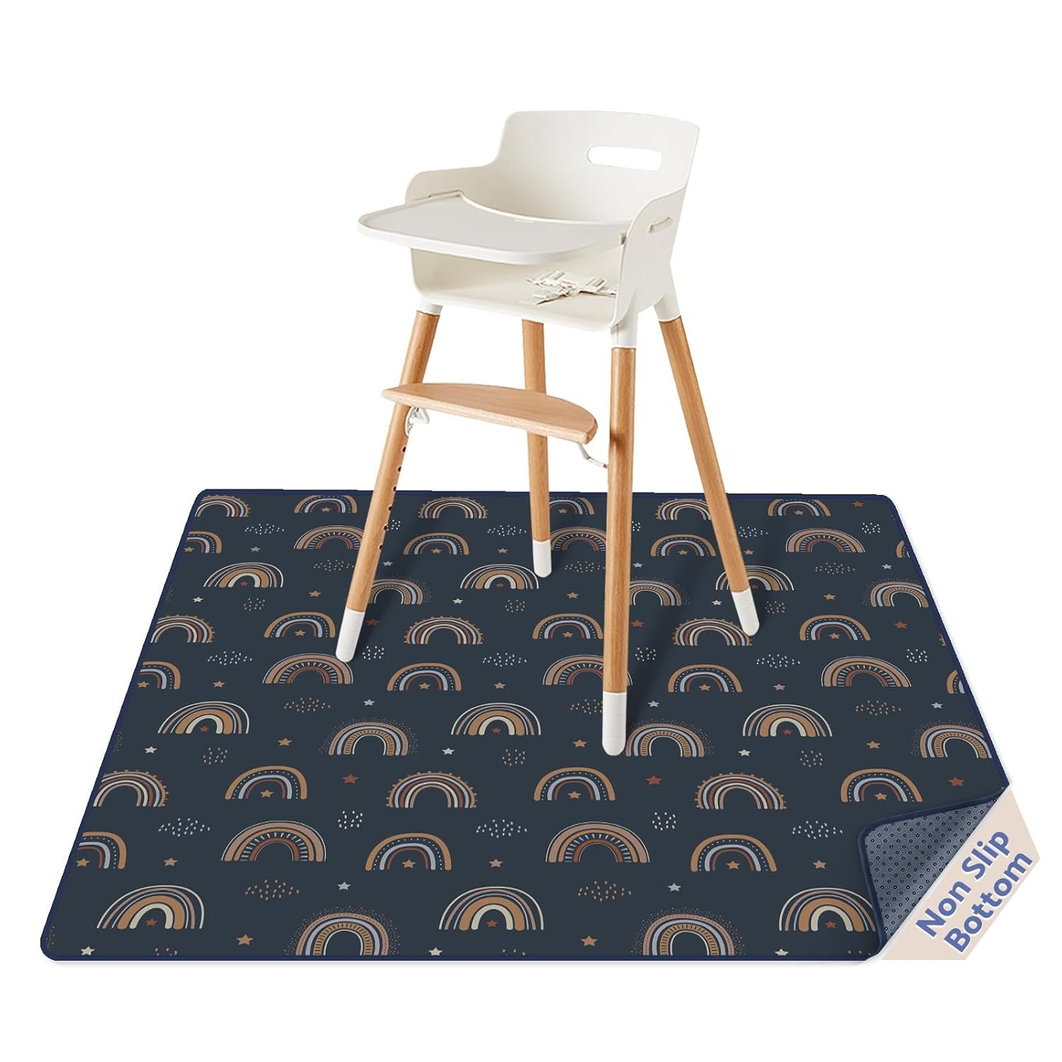 Retro Rainbow Splat Mat Keeps Floors Mess-Free