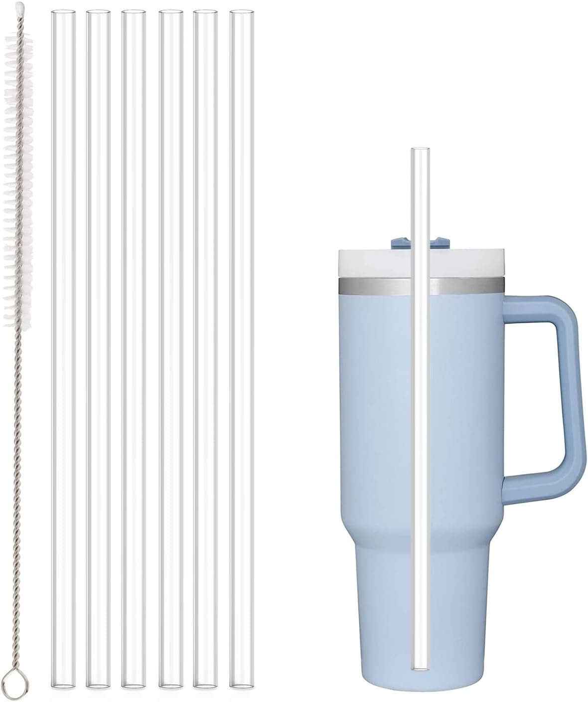Reusable Straws for Stanley Tumblers - 6 Pack