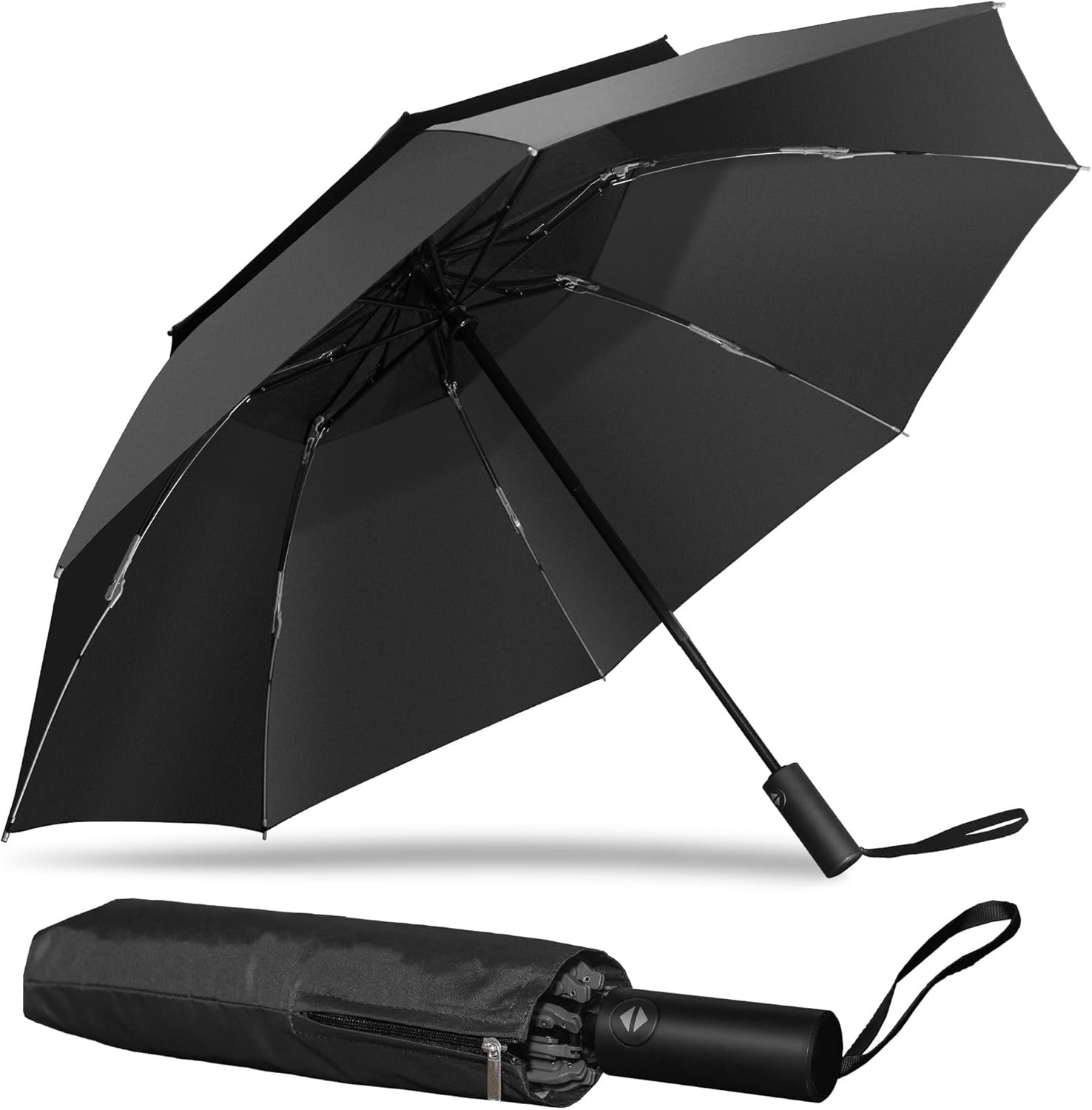 Reverse-Fold Umbrella Keeps Your Car Dry - Auto Open/Close, Windproof
