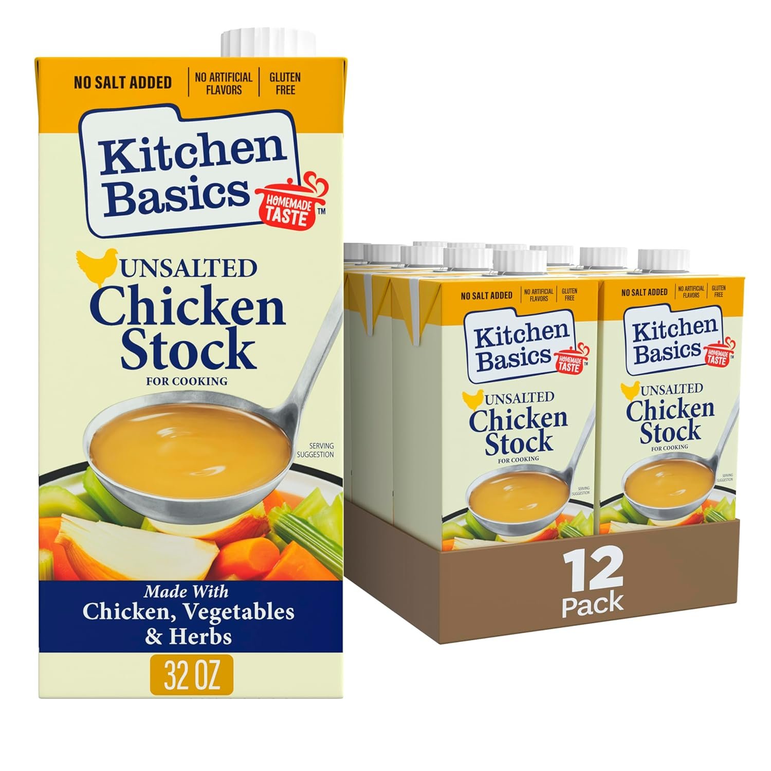 Rich Chicken Stock for Homemade Soups & Flavor