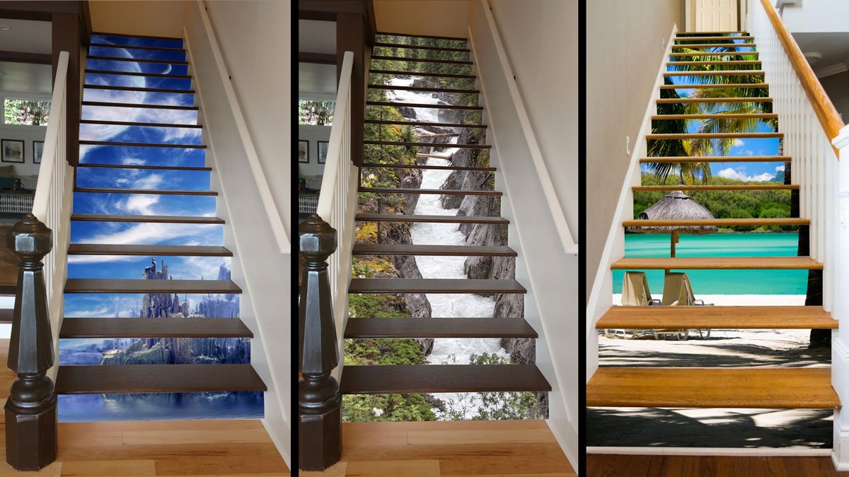 RiserArt Adhesive Stairway Decor