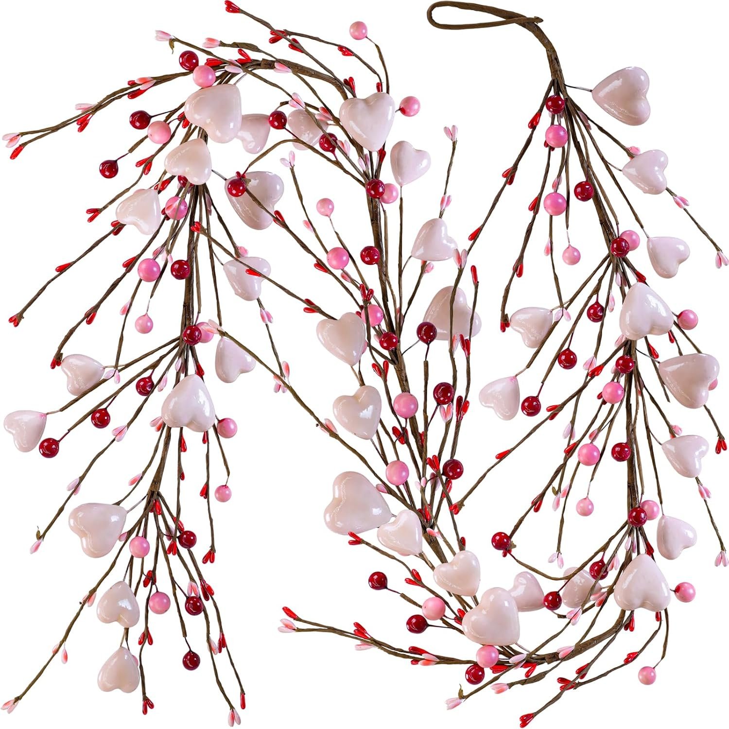 Romantic Heart & Berry Valentine Garland