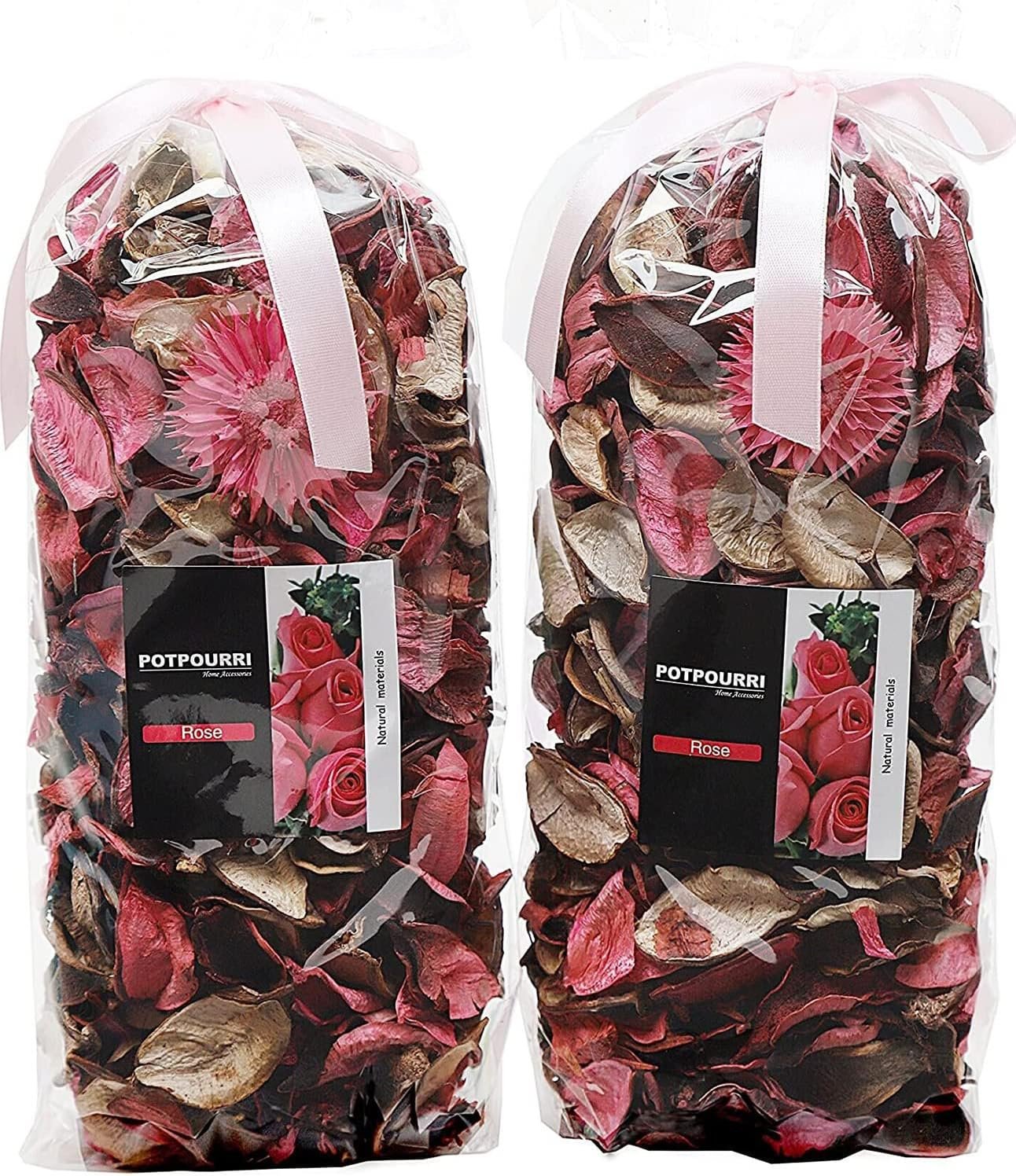 Rose-Scented Pink Potpourri Bags for Lasting Home Fragrance