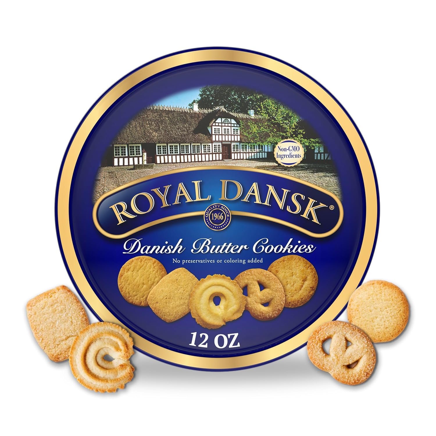 Royal Dansk Butter Cookies Gift Tin - 12 oz Treats