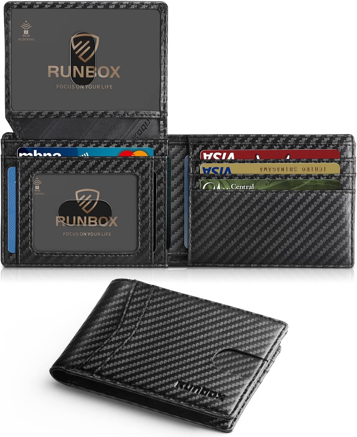 RUNBOX Slim RFID Wallet for Men - Stylish & Secure
