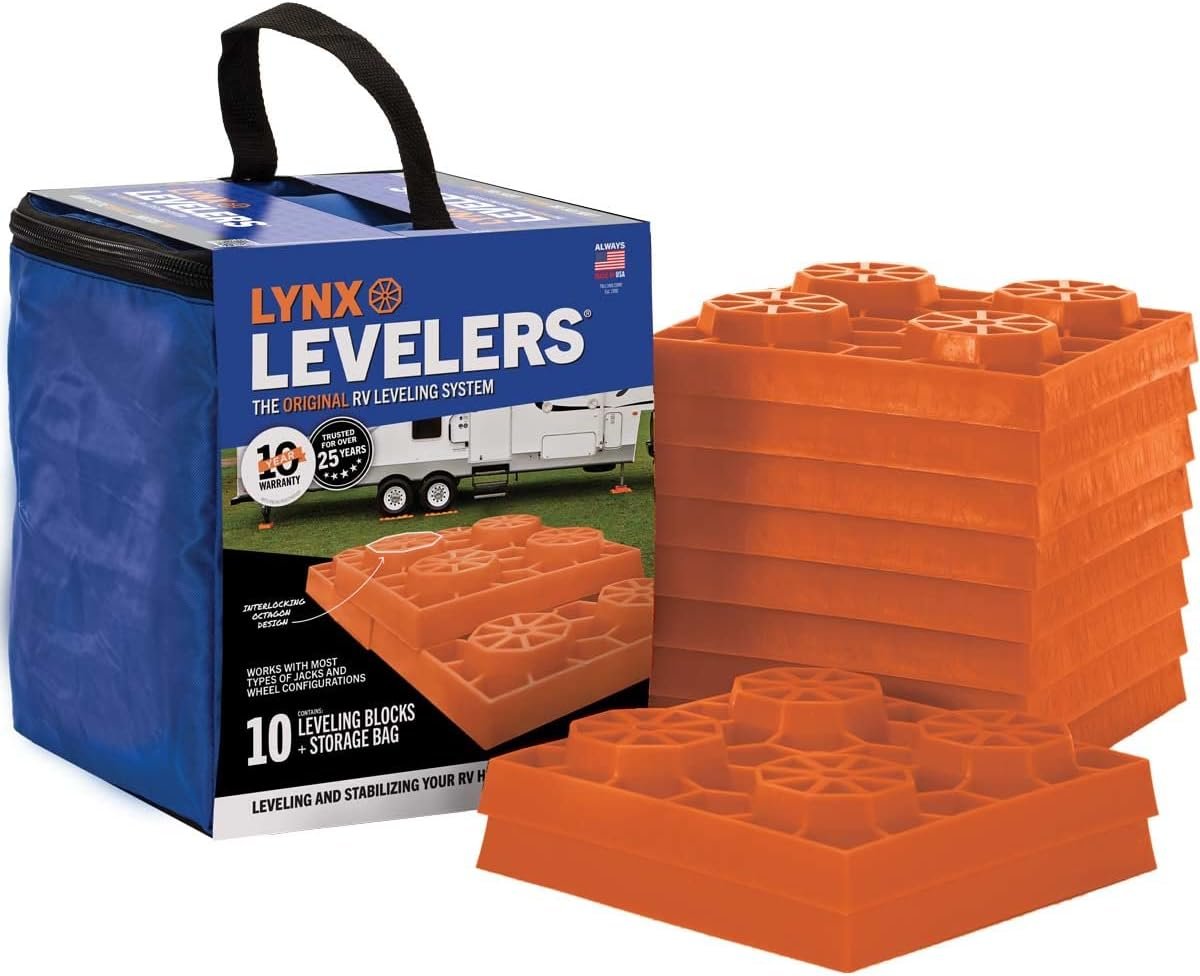 RV Leveling Blocks - Stackable Heavy Duty Support for Perfect Camping