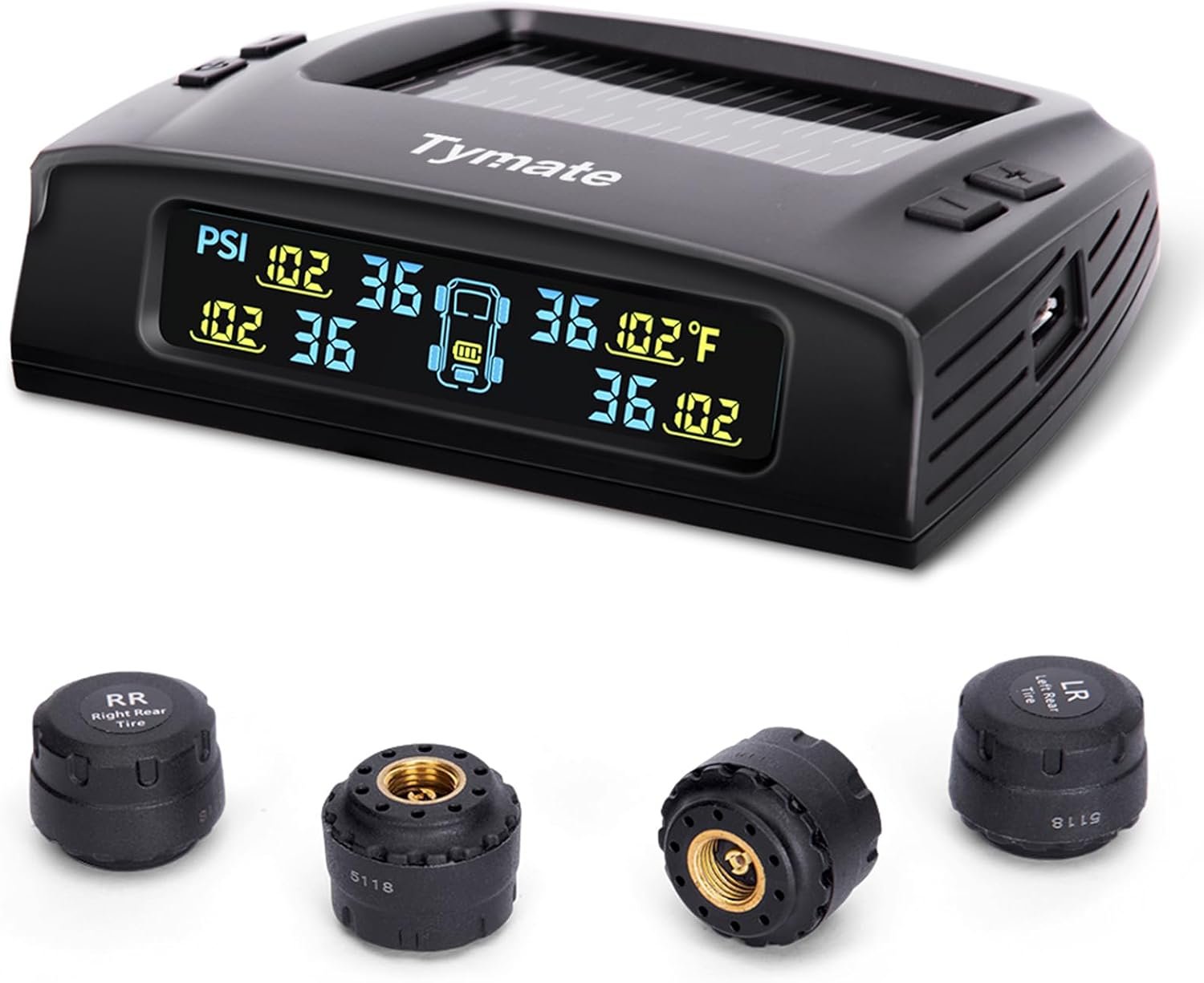 RV Tire Safety Guardian: Solar-Powered TPMS with 6 Alarm Modes