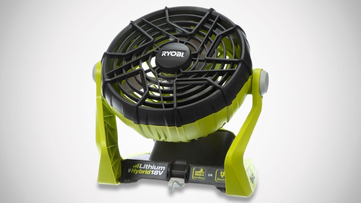 RYOBI 18-Volt ONE+ Hybrid Battery/Electric Fan