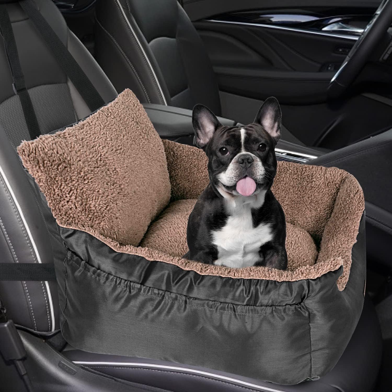 Safe & Cozy Dog Car Seat for Small Dogs Under 25