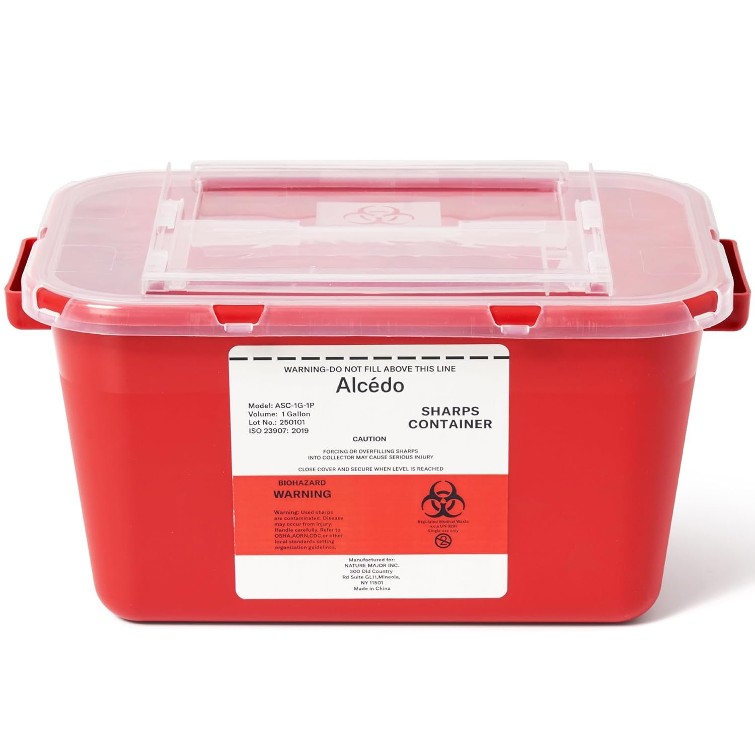 Safe Sharps Disposal: 1-Gallon Biohazard Container