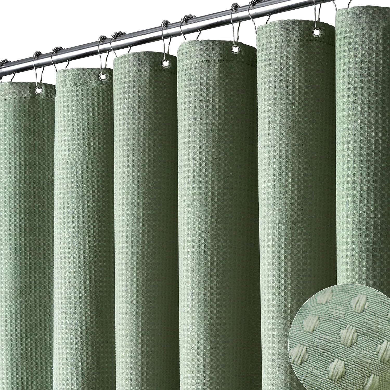 Transform Your Bathroom with the Sage Green Shower Curtain