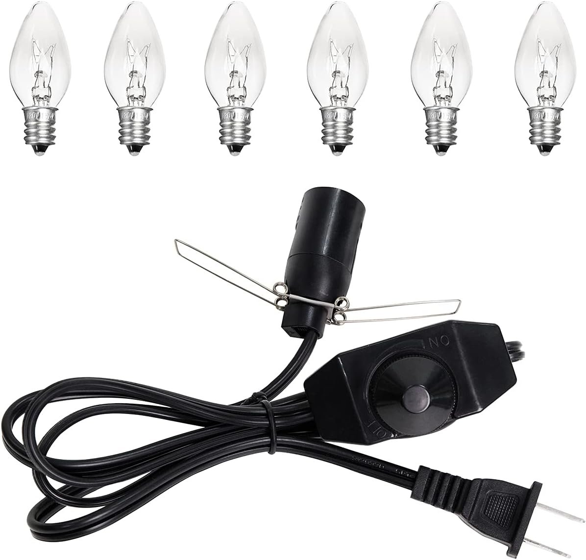 Salt Lamp Cord & Bulb Set with Dimmer Control
