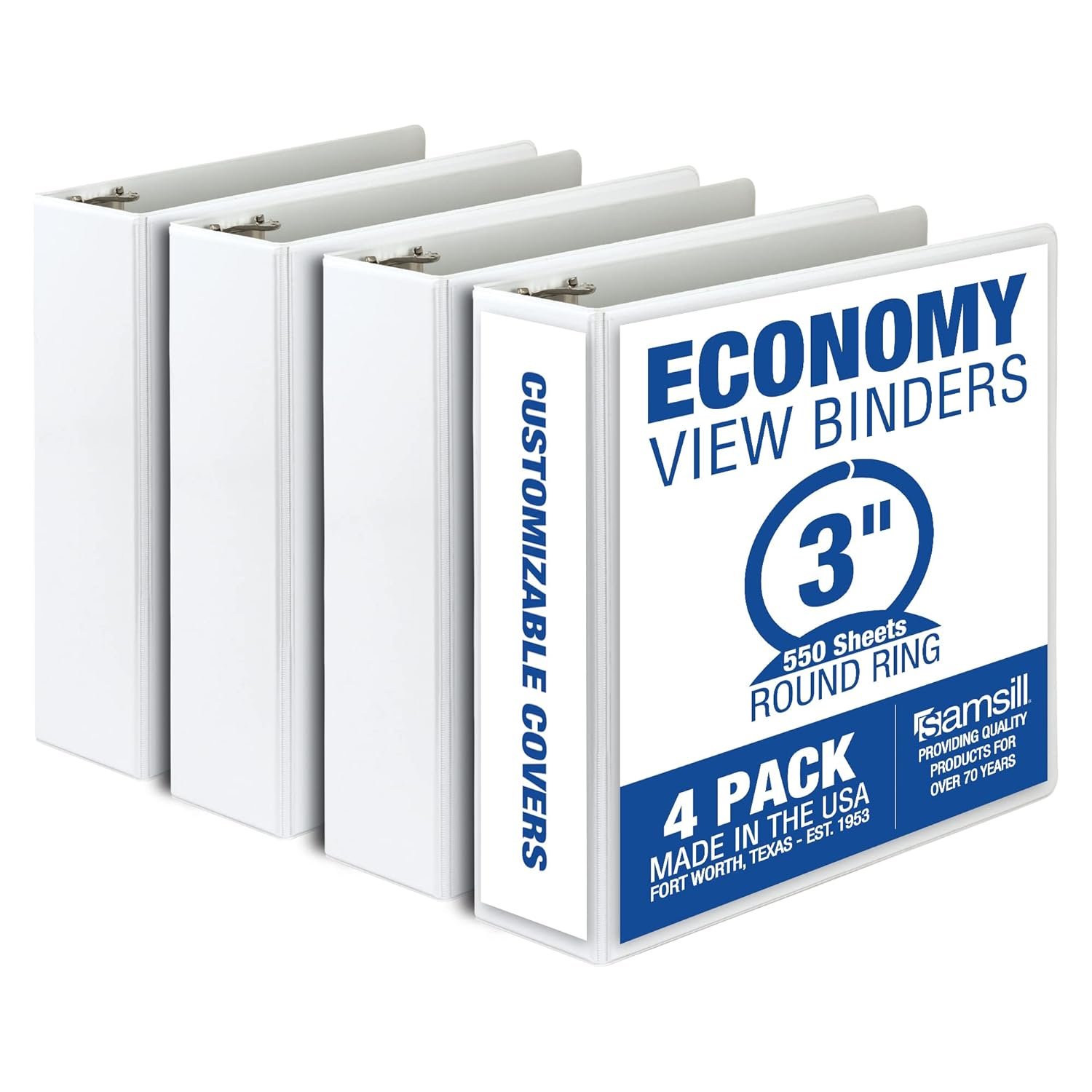Durable Samsill 3-Inch Binders for Easy Organization