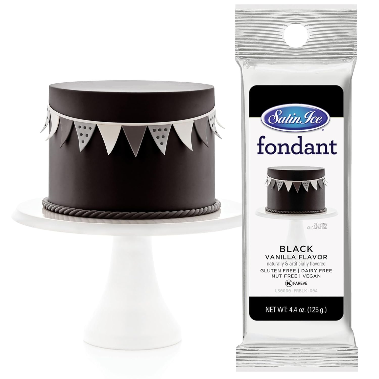 Satin Ice Black Fondant for Stunning Cakes