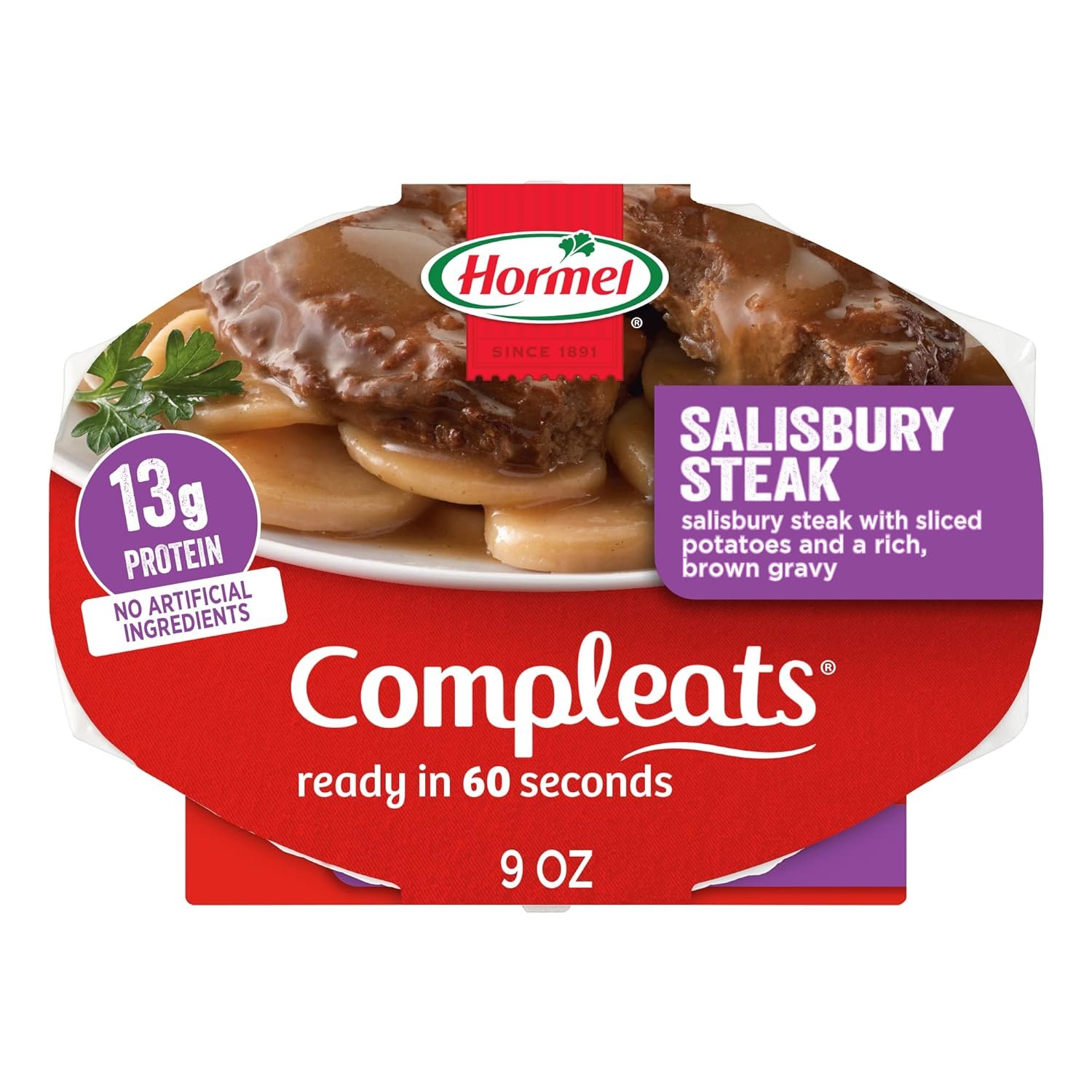 Savor Home-Style Salisbury Steak in Just 60 Seconds