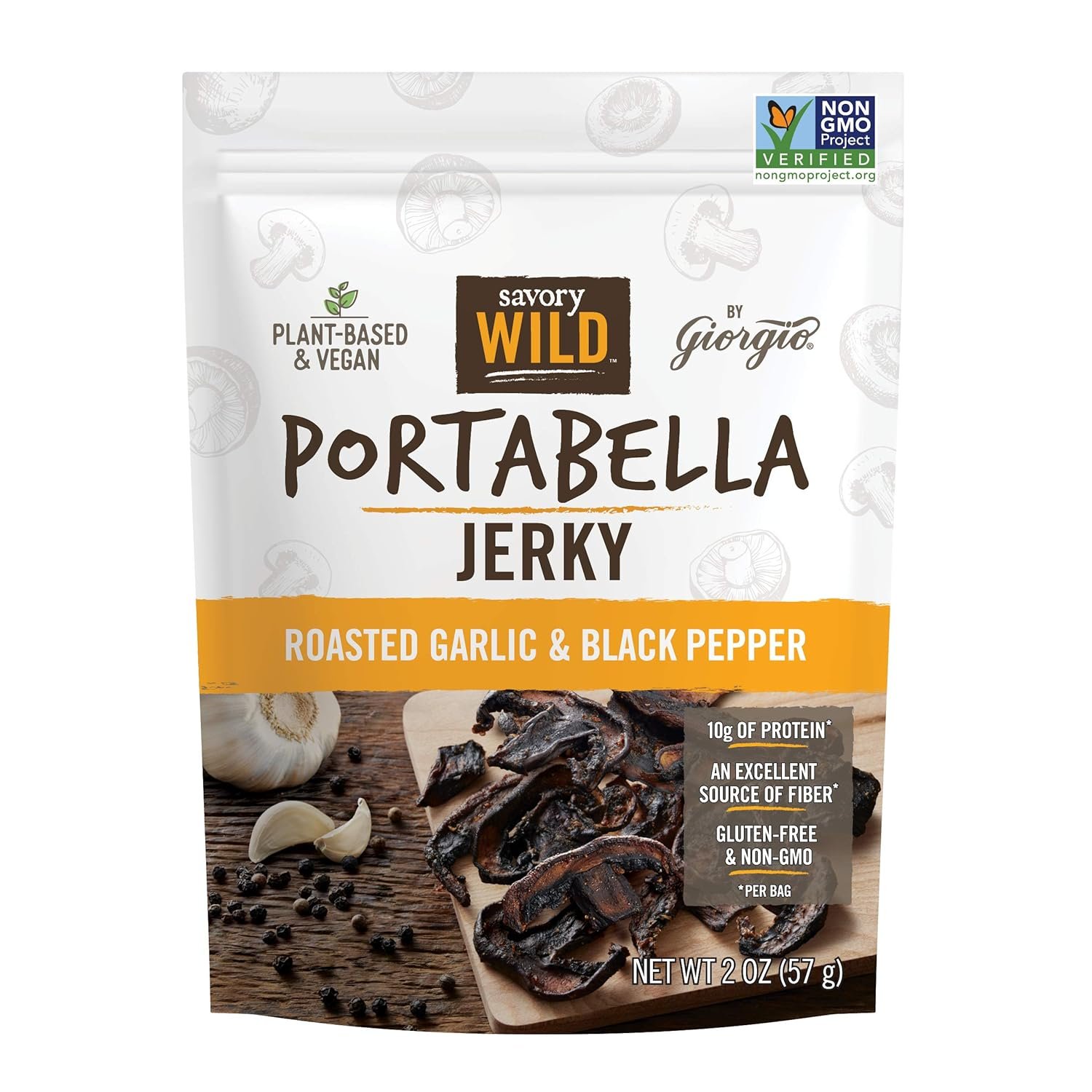 Savory Wild Vegan Portabella Mushroom Jerky