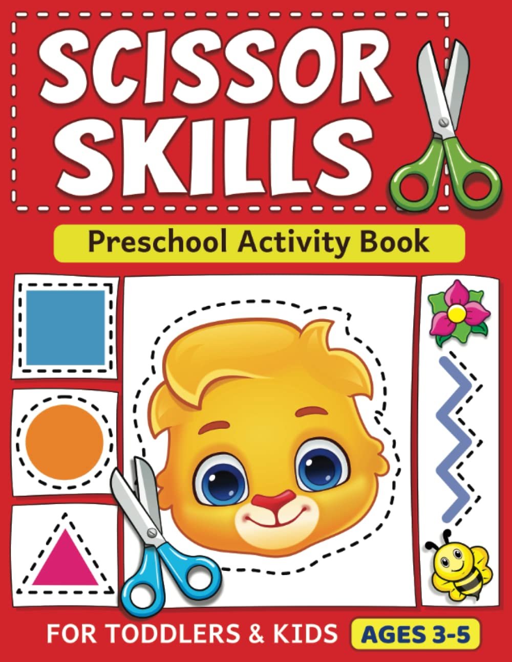 Fun Scissor Skills Workbook for Kids Aged 3-5