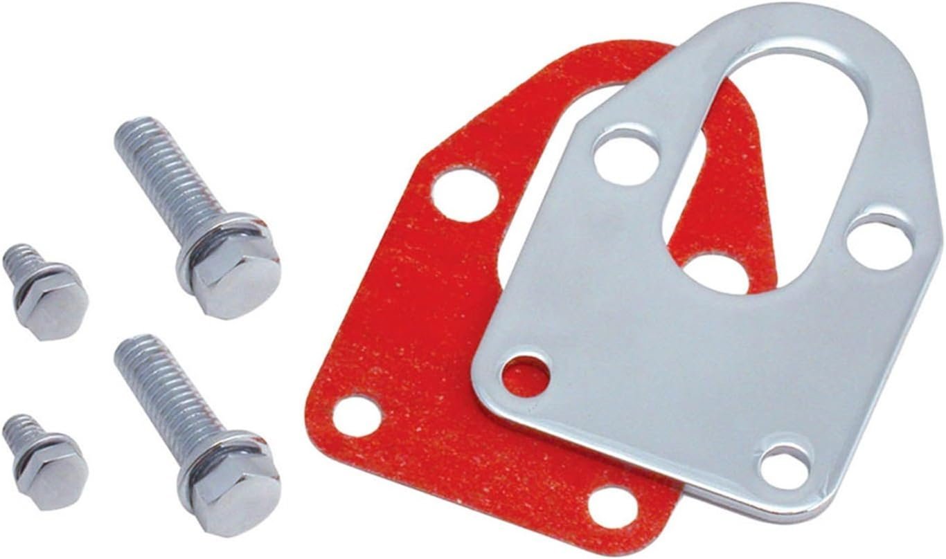 Secure Your Fuel Pump with This Chrome Mounting Plate