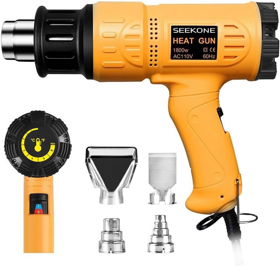 Professional Heat Gun: 1800W Power, Fast Heating & Variable Control