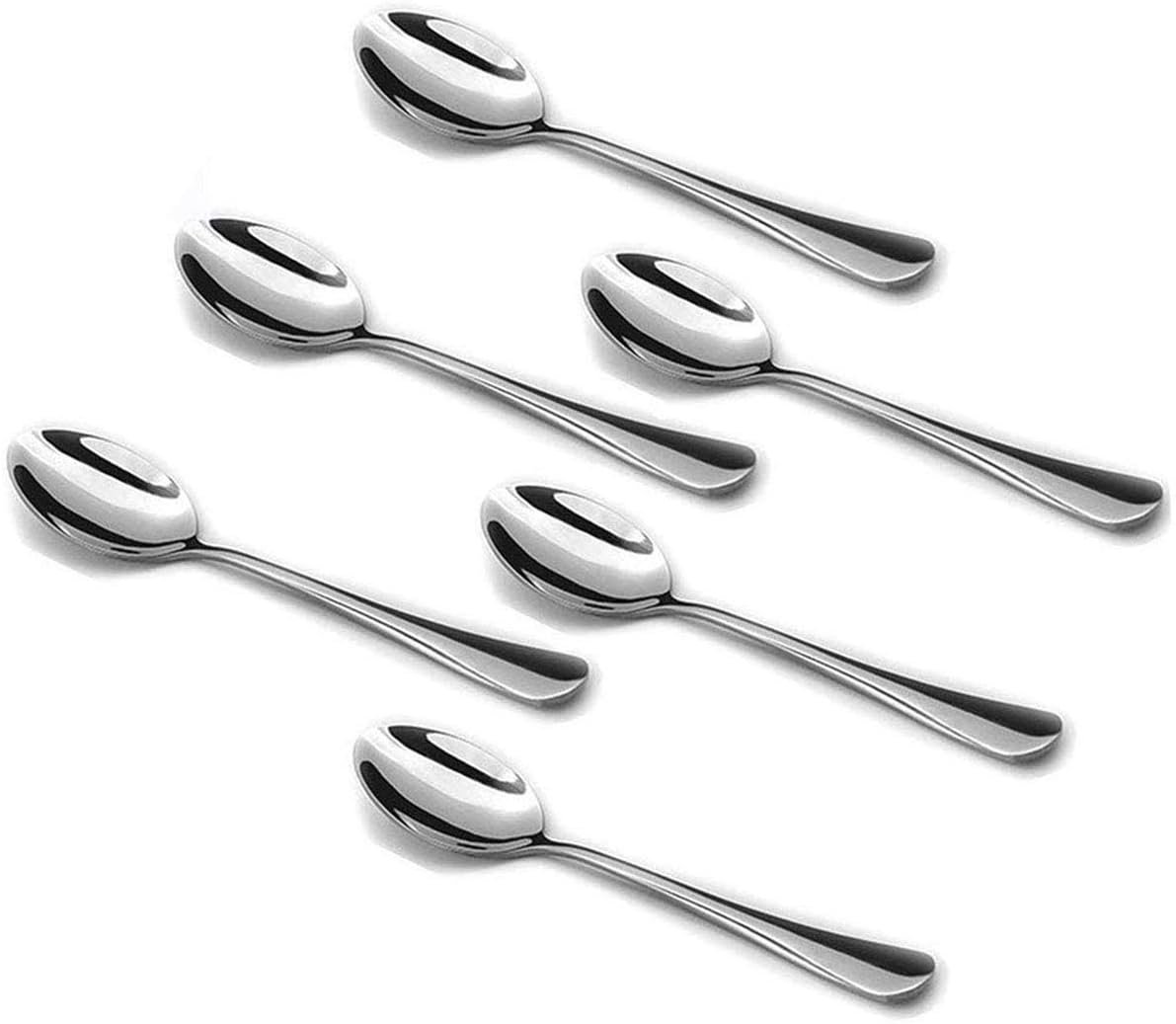 Set of 6 Stainless Steel Espresso Spoons