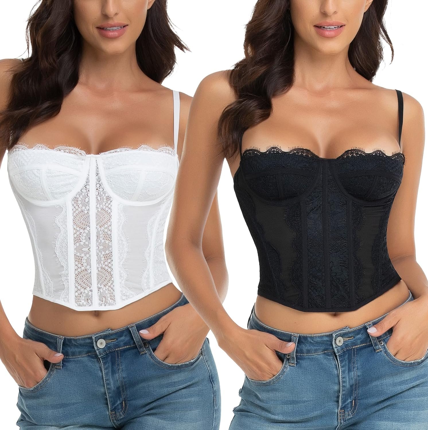 Sexy Lace Bustier Top: Shape & Style for Nights Out