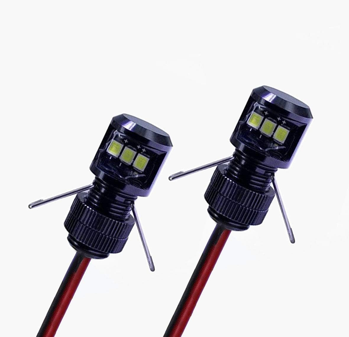 Screw-In Side-Glow LED Bolts for Custom Car Shine (2-Pack)