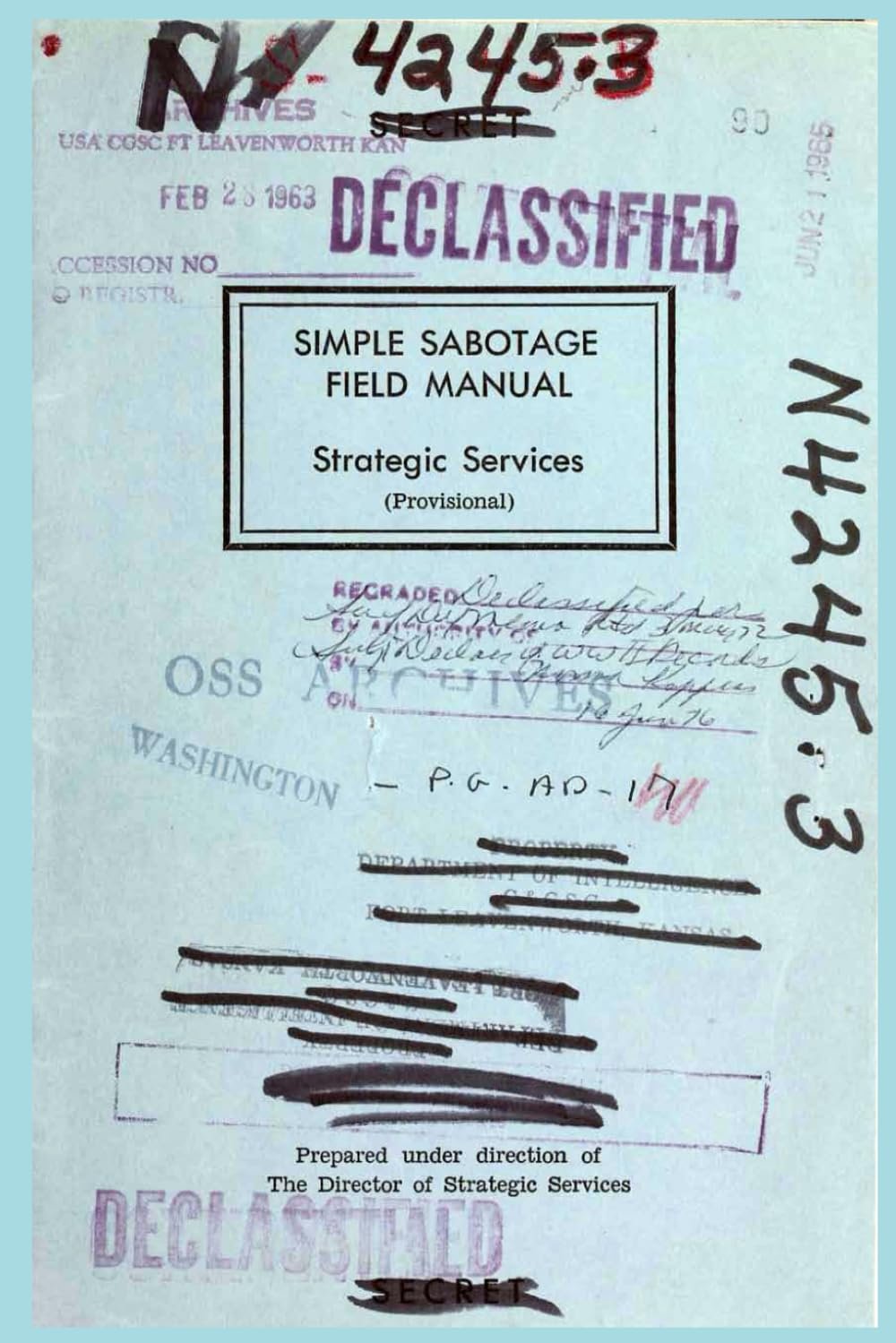 Simple Sabotage Field Manual: A Guide to Covert Disruption