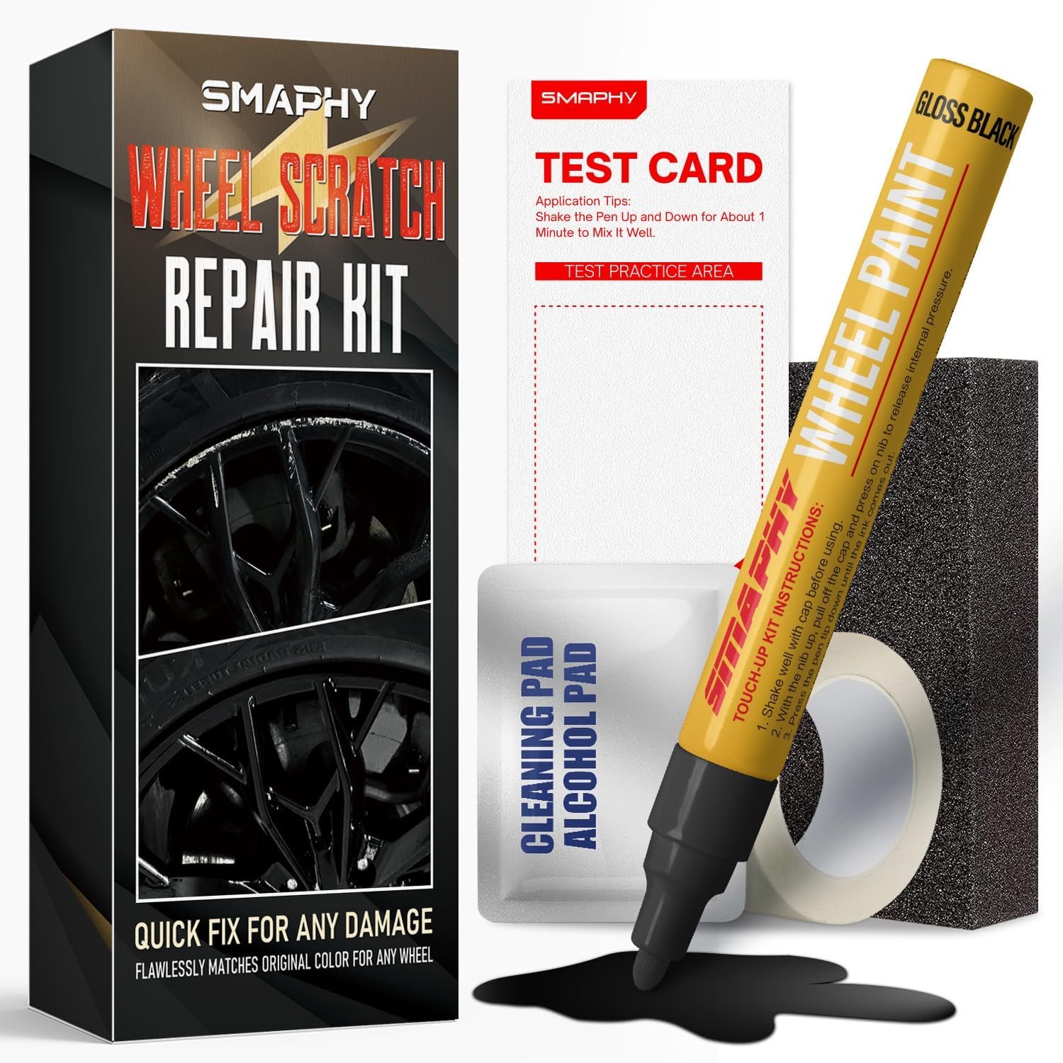 Restore Your Wheels with SMAPHY Scratch Repair Kit