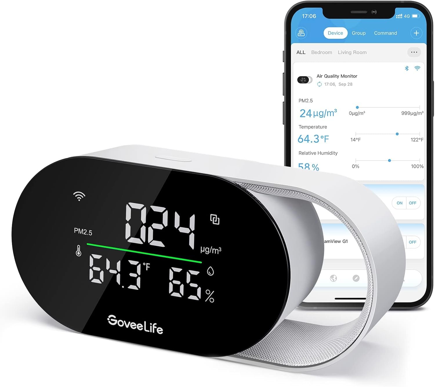 Smart Air Quality Monitor with Instant 2-Second Refresh
