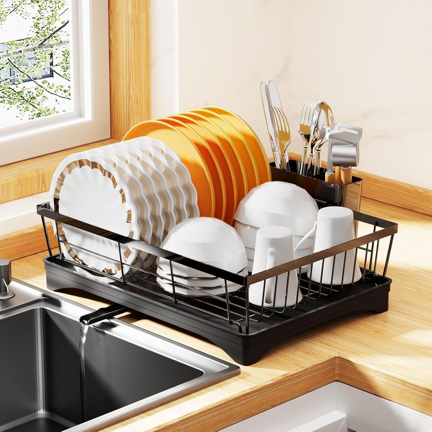 Keep Your Kitchen Dry & Organized with Smart Dish Drying Rack